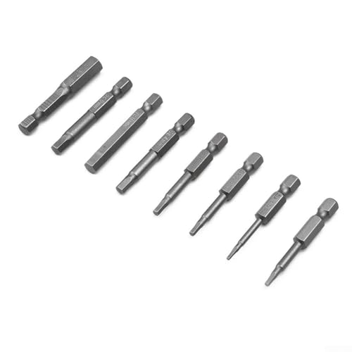 Magnetischer Sechskant-Schraubendreher-Bit für allgemeine Windgruppe, legierter Stahl, 50 mm Länge (1,5 mm) von ZAMETTER