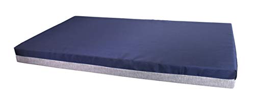 ZAMIBO, Grau Abnehmbare Matratze, 60 x 100 x 8 cm, Oxford-Stoff, Marineblau von ZAMIBO