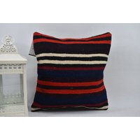 Kelim Kissen/Sofa-Kissen Kelim-Ecke 16x16 cm Dekokissen Handgemachtes Code 13692 von ZDkilimpillow