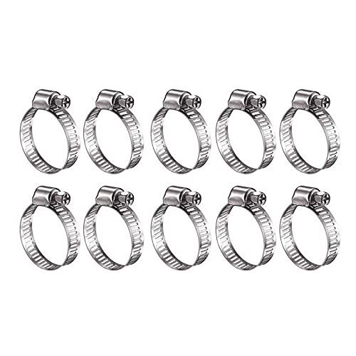 ZEACCT 20 Stück schlauchschellen klein va schellen,13-19mm Einstellbare Edelstahl Schlauch Clips, Rohrschellen Verstellbare Schlauchklemme für Pool, Haus Gas Rohr,Teich, Garten von ZEACCT