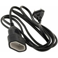 Zenitech - Verlängerungskabel HO3VVH2-F 2m Kabel schwarz von ZENITECH