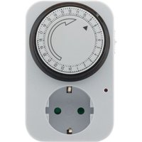 Zenitech - Zeitschaltuhr mechanische Timer-Steckdose Täglich (mit Kindersicherung) mit Schalter von ZENITECH