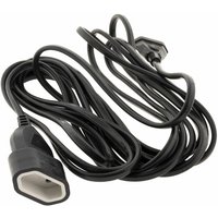 Zenitech - Verlängerungskabel HO5VVF 3G1.5mm² 10m Kabel schwarz von ZENITECH