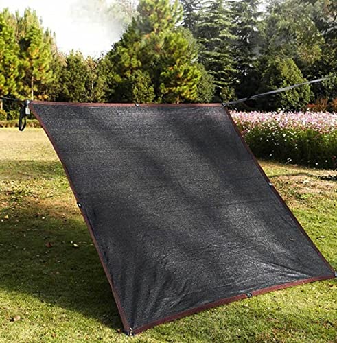 Schattennetz Gartensonnensegel Überdachung Segel Schatten Atmungsaktives Mesh-Sonnensegel, Schattennetz Outdoor Mesh Outdoor Schatten/Pflanzen/Blumen/Terrassenschutz,Schwarz-5x5m von ZFSSH