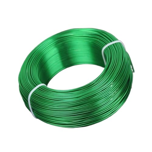 Aluminiumdraht 1 große Rolle 0,8 mm/1 mm/1,5 mm/2 mm/2,5 mm/3 mm Aluminium Weichmetall Handwerk Perlendraht for die Schmuckherstellung DIY Basteldraht(Color:Green,Size:2.5mm (38 meters)) von ZGXNYI