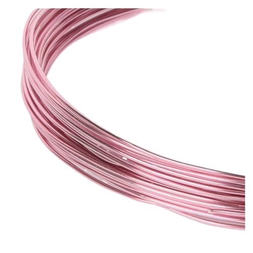 Aluminiumdraht 10 m Aluminiumdraht, weicher DIY-Schmuck-Handwerk, vielseitiger lackierter Aluminium-Metalldraht Basteldraht(Color:Pink) von ZGXNYI