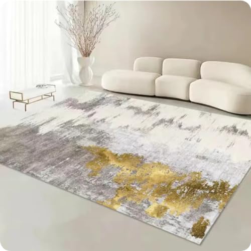 ZHANGCHENG Teppich Für Wohnzimmer, Nordischer Abstrakter Teppich, Teppiche Für Schlafzimmer, Heimdekoration, Schlafzimmer, Nachttisch, Fußmatte 40X60CM von ZHANGCHENG