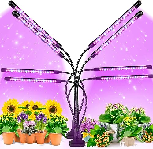 ZHENNBY Pflanzenlampe LED Streifen 2PCS Vollspektrum Grow Light für Zimmerpflanzen Pflanzenlampe mit Clip Stecker Timer 3 Modi Wachstumslampe Wachsen licht für Gemüse Topf Sämlinge Wachsende von ZHENNBY