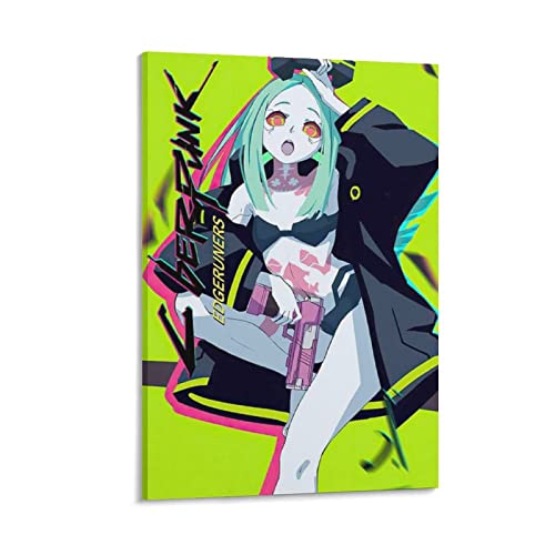 ZHUYING Cyberpunk Edgerunners Poster, Anime, beliebtes Raumposter, Kunstwerke, Leinwandposter, Wandkunstdrucke, moderne Dekoration, 30 x 45 cm von ZHUYING