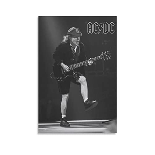 ZHUYING Angus Young Singer Poster Poster Kunstdruck Wand Foto Farbe Poster Hängendes Bild Familie Dekor 50 x 75 cm von ZHUYING