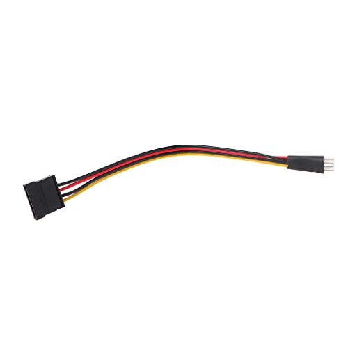 ZICHENXR 4Pin FDD Floppy Stecker Auf 15Pin Buchse Adapter Konverter Festplatte Stromkabel Kabel 23cm/9 06in Ryzen 5 3600x von ZICHENXR