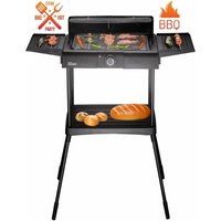 Zilan - 2in1 Standgrill Elektrogrill Tischgrill Partygrill 2400 Watt von ZILAN