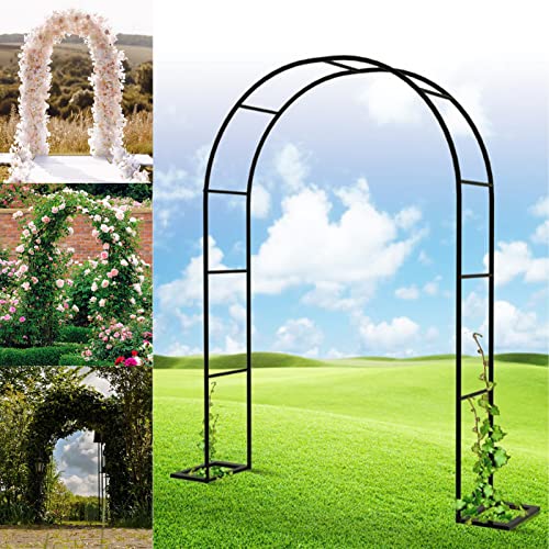 Stereoskopischer Gartenbogen aus Metall, leicht zu montierendes Klettergitter für Rosenpflanzen, Dekorationsbogen für den Innen- und Außenbereich mit Sockel, für Rosen/Kletterpflanzen/Obst/Hochzeite von ZJDYDY
