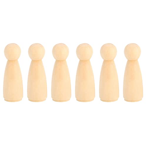 10 stücke 75mm Unvollendete Menschen Formen Holz Menschen Körper Engel Puppen Für DIY Malerei Figur Handwerk, Weiblich, Holz Peg Puppe Körper Malerei Puppe DIY Reparatur Werkzeuge & Kits Zubehör von ZJchao