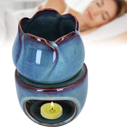 Kerzenhalter Ölbrenner, 180ml Keramik Teelicht Kerzenhalter Ölbrenner Wärmer Diffusor Duftlampe Aromabrenner mit Kerzenhalter Aroma Diffuser Home Office Decoration von ZJchao