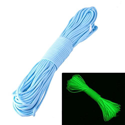 TM 9 Strand 550 Luminous Floureszierende Paracord Fallschirm-Schnur (blau, 50ft) von ZJchao