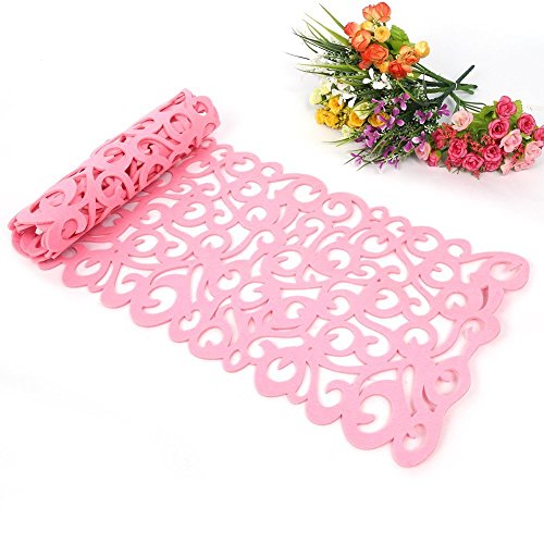 ZJchao Tischläufer, Tischband, Tischtuch, Tischtuch, Hintergrund, Untersetzer, Dekoration für Ihr Zimmer, waschbar, 100 x 30 cm Rosa von ZJchao