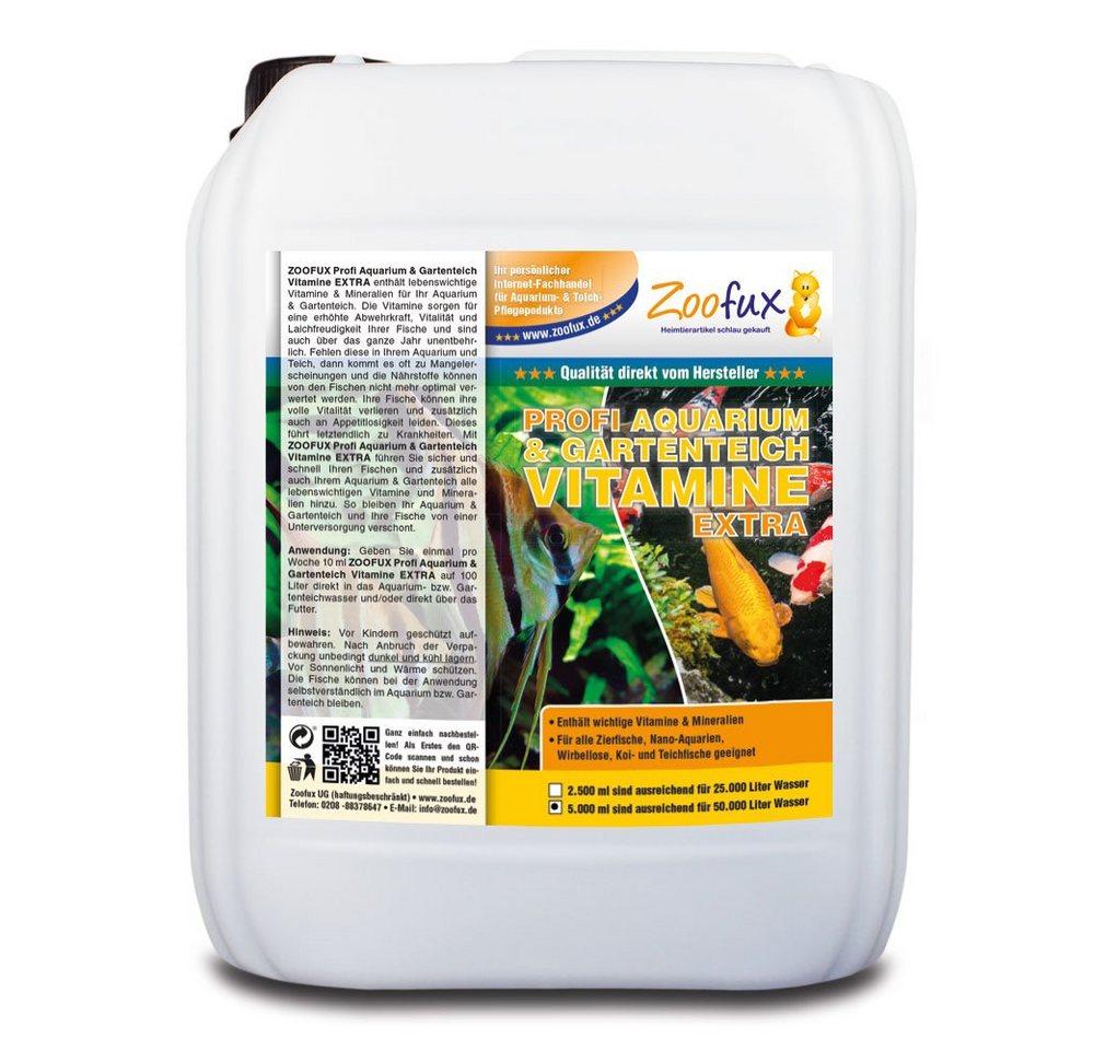 ZOOFUX Gartenpflege-Set Profi GARTENTEICH & Aquarium Vitamine EXTRA, Nachhaltig von ZOOFUX