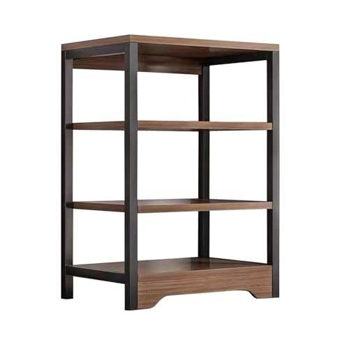 ZPRYZHD Büro-Bücherregale, Modern Storage Racks, Bookshelves for Small Spaces, Bookcase Storage Racks, Suitable for Living Rooms, Bedrooms, Home Offices, Bücherregal Schmal Hoch(Black Oak,48x30x83cm) von ZPRYZHD