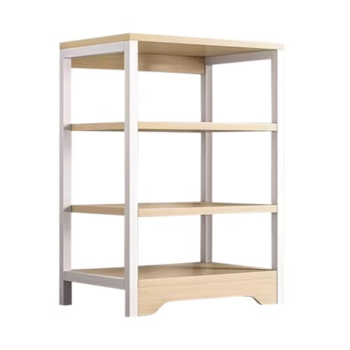 ZPRYZHD Büro-Bücherregale, Modern Storage Racks, Bookshelves for Small Spaces, Bookcase Storage Racks, Suitable for Living Rooms, Bedrooms, Home Offices, Bücherregal Schmal Hoch(White Oak,48x30x83cm) von ZPRYZHD