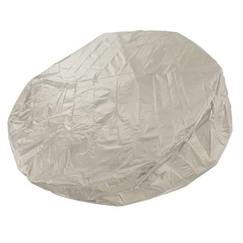 ZPSHYD Polyester-Whirlpool-Abdeckung, rund, wasserdicht, 190 x 90 cm, silberfarbener Polyester-Taft-Staubschutz für Gartenmöbel, beige Badewannenkappe von ZPSHYD