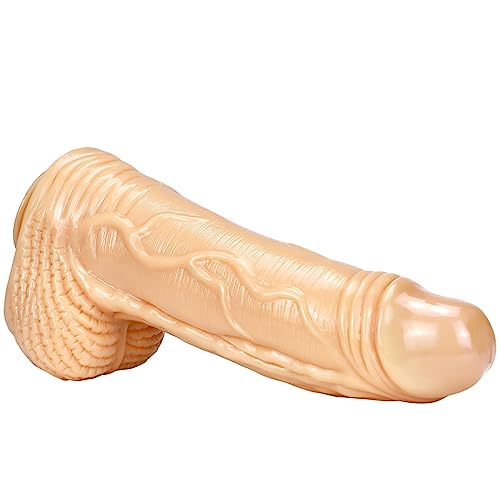 39cm Riesen Dildo mit Starkem Saugnapf Silikon Monster Dildo Animal Dildo G-Punkt Stimulieren Prostata Massage Analdildo üBergroßer Penis SM Masturbation Sexspielzeug für Frauen Männer,Gold von ZRJAENW