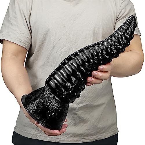 XXL Tentakel Dildo 35.5cm Realistischer Dildo Monster Dildo Mit Starkem Saugnapf Analdildo Butt Plug Alien Dildo Vagina Anal Masturbator Sexspielzeug Für Frauen Männer Paare Prostata,Black von ZRJAENW