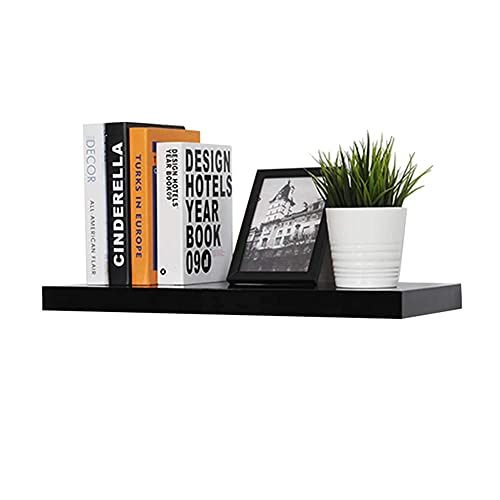 ZSDBYT Lagerregale mit verdickter Wandplatte, perfektes Display, Organizer-Möbel/Schwarz/120 x 23 cm (Schwarz 60 x 23 cm) von ZSDBYT