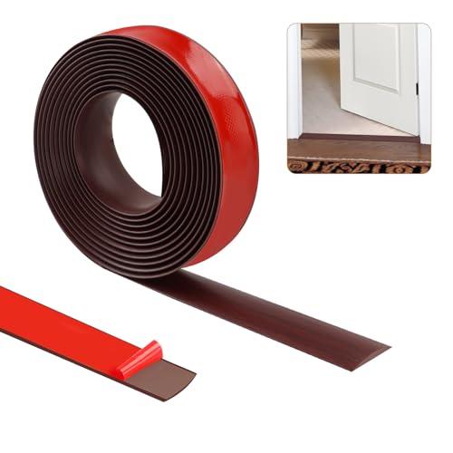 500cm×5cm Übergangsleiste Selbstklebend，Vinylboden Bodenbelag Türleiste Selbstklebend，Türschwellen Leiste，Flacher Laminatprofil-Bodenbelag-Randstreifen(Rote) von ZTVOWTO