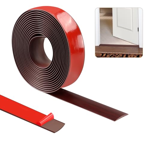 600cm×4cm Übergangsleiste Selbstklebend，Vinylboden Bodenbelag Türleiste Selbstklebend，Türschwellen Leiste，Flacher Laminatprofil-Bodenbelag-Randstreifen(Rote) von ZTVOWTO