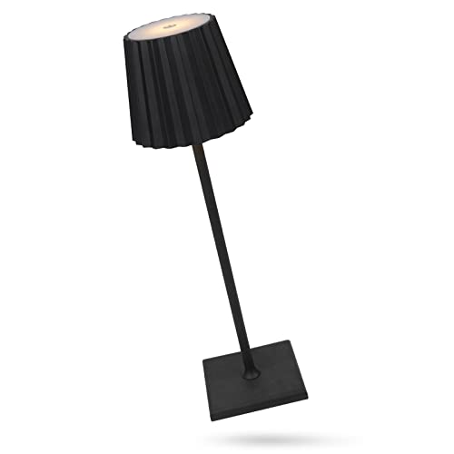 ZWOOS Tischlampe Kabellos, Dimmbare LED Akku Tischleuchte, Lampe Aufladbar für Outdoor und Indoor, 3000K Warmweiß Licht, IP54 wasserdicht von ZWOOS