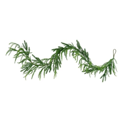 Christmas Norfolk Pine Girlande, Christmas Girlanden Norfolk Pine Girlande, Single Fork Norfolk Pine Natural Touch Girlande, Artificial Pine Greenery Garland for Christmas Table Fireplace Wall Home von ZXCVWWE