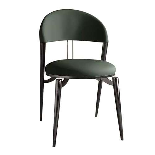ZXDRYBHD Esszimmerstühle, Gepolsterte Esszimmerstuhl, Stühle Esszimmer mit Rückenlehne, für Küche, Esszimmer und Wohnzimmer (Color : Dark Green) von ZXDRYBHD