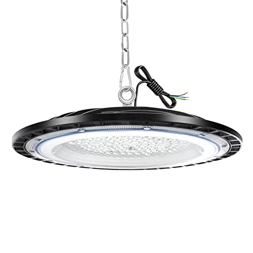 ZXICH 150W UFO LED High Bay Light, Hallenstrahler 22500LM, 6000K Kaltweiß UFO LED Werkstattlampe, IP65 Wasserdichte Industrielampe High Bay Licht für Fabriken,Garage,Lagerhaus (1 Pack, 150W) von ZXICH