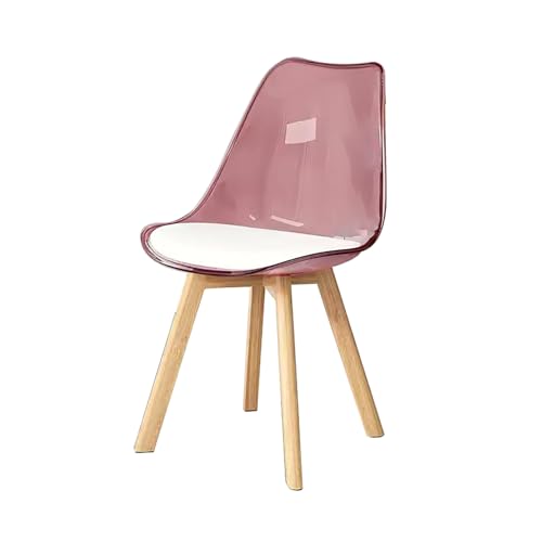 ZXTRYBHD Esszimmerstuhl, zu Hause Verdickte Acryl-Küchenstühle, Nordischer Kunststoff-Dining Chair, Geeignet für Wohnzimmer/Küche/Café (Color : Red*2) von ZXTRYBHD