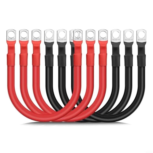 ZYNCUE 6 x Wechselrichter-Anschlusskabel, 4 AWG-Kabel mit wasserdichter PVC-Isolierung und verzinnten Kupferklemmen für Solarenergie-Systeme im Automobil ZYNCUE 6 x Wechselrichter-Anschlusskabel, 4 AWG-Kabel mit wasserdichter PVC-Isolierung und verzinnten Kupferklemmen für Solarenergie-Systeme im Automobil von ZYNCUE