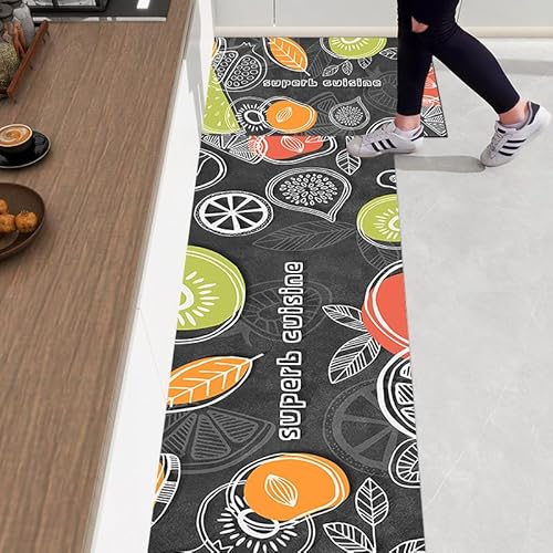 Küchenteppich 50x80 Obst Küchenläufer Teppich Für Küche Waschbarer rutschfest Läufer Küchenmatte Weich Und Superabsorbierend Waschbar In Waschmaschine von ZZDXL