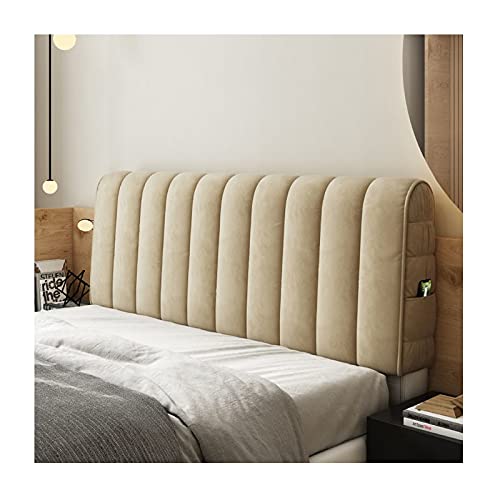 ZZDXW Bett Kopfteil Bezug Bett 180/120/150/200/220cm Dehnbare Bett Kopfteilbezug Boxspringbett All-Inclusive Kopfteile Abdeckung Staubdicht Kopfteilabdeckung Waschbar Bettkopfteil Hussen von ZZDXW