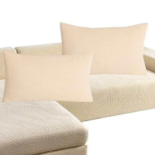 Sofa Kissenbezug 60x60,50x70,Kissenbezüge 40x40,Kissenhülle 30x50,Zierkissen Bezug 60x60,2er Set Dekokissen Sofakissen Groß Kuschelkissen Dekorative Weiche Bezug Zierkissenbezüge ( Color : Beige , Siz von ZZDZW