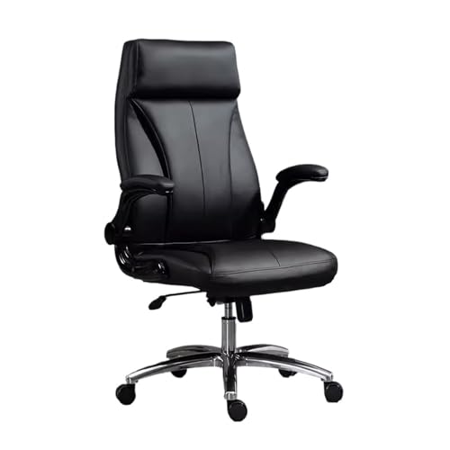 PC Stuhl Schreibtischstuhl for Heimcomputer mit hoher Rückenlehne aus Leder mit gepolsterten, hochklappbaren Armlehnen, verstellbarer, drehbarer, rollender ergonomischer Stuhl, Chefsessel Gaming Chair PC Stuhl Schreibtischstuhl for Heimcomputer mit hoher Rückenlehne aus Leder mit gepolsterten, hochklappbaren Armlehnen, verstellbarer, drehbarer, rollender ergonomischer Stuhl, Chefsessel Gaming Chair von ZZlei2yu-12
