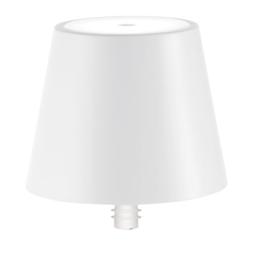 Zafferano, Poldina Stopper Lampe, Kabellose und Wiederaufladbare Flaschenlampe mit Touch Control, Geeignet für den Innen- und Außenbereich, Dimmer, 2200-3000 K, Höhe 11 cm, Farbe Weiß von Zafferano