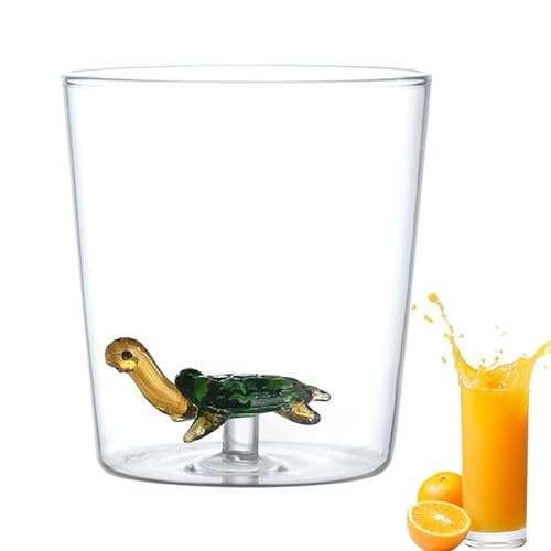 3D-Trinkglas Mit Tier Im Inneren – Borosilikatglas, Tasse Mit Niedlichem Tier Im Inneren, Süße Tier-Kaffeetasse, Weihnachten, Geburtstag, Valentinstag, Geschenk, 12,5 Unzen von Zankie