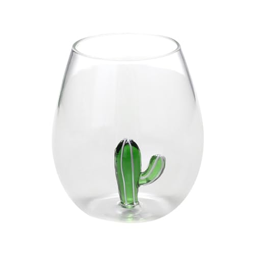 Zankie 3D-Trinkglas mit Tier im Inneren – Tasse mit niedlichem Tier im Inneren aus Borosilikatglas, niedliche Tier-Kaffeetasse, Weihnachten, Geburtstag, 16,9 Unzen von Zankie