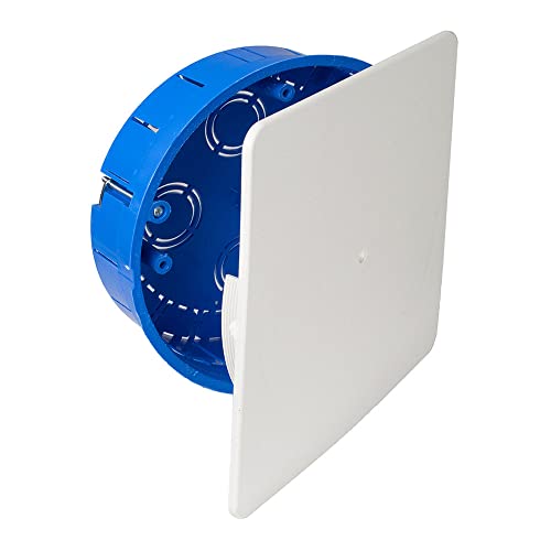 Zarivy Einbau-Abzweigdose für Hohlwände, Ø 150 x 46 mm, Kunststoff, Polycarbonat, nicht wasserfest, ideal für elektrische Verbindungen und Kabelverteilung, enthält: Einheit Zarivy Einbau-Abzweigdose für Hohlwände, Ø 150 x 46 mm, Kunststoff, Polycarbonat, nicht wasserfest, ideal für elektrische Verbindungen und Kabelverteilung, enthält: Einheit von Zarivy