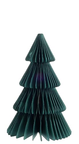 Papierbaum Grün Dekofigur Magnetverschluss Tannenbaum Weihnachtsdeko Tischdeko 13cm Ø 20cm H von ZauberDeko