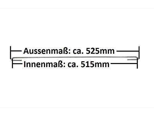 Zaundirekt 25x Distanzhalter L=525mm Spannhaken Abstandshalter Haken Gabione Steinkorb von Zaundirekt