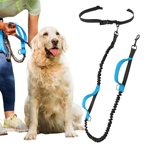 Freihändiges Hundeseil, einziehbares Hundeseil, freihändiges reflektierendes Hundeseil, leicht verstellbare Taille, Hundeseil für Spaziergänge mit dem Hund von Zceplem