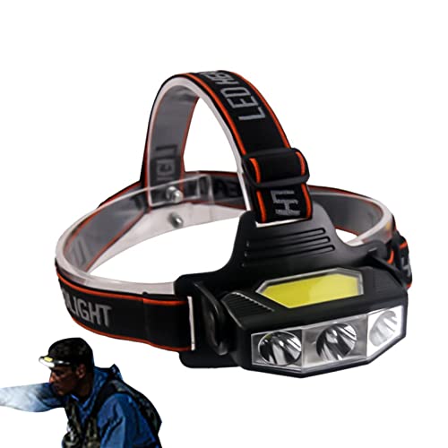 Zceplem Stirnlampen-Taschenlampe | Wiederaufladbare LED-Scheinwerfer für den Kopf | wasserdichte Stirnlampe, Outdoor-Camping, Laufen, Radfahren, Angeln, Stirnlampen von Zceplem