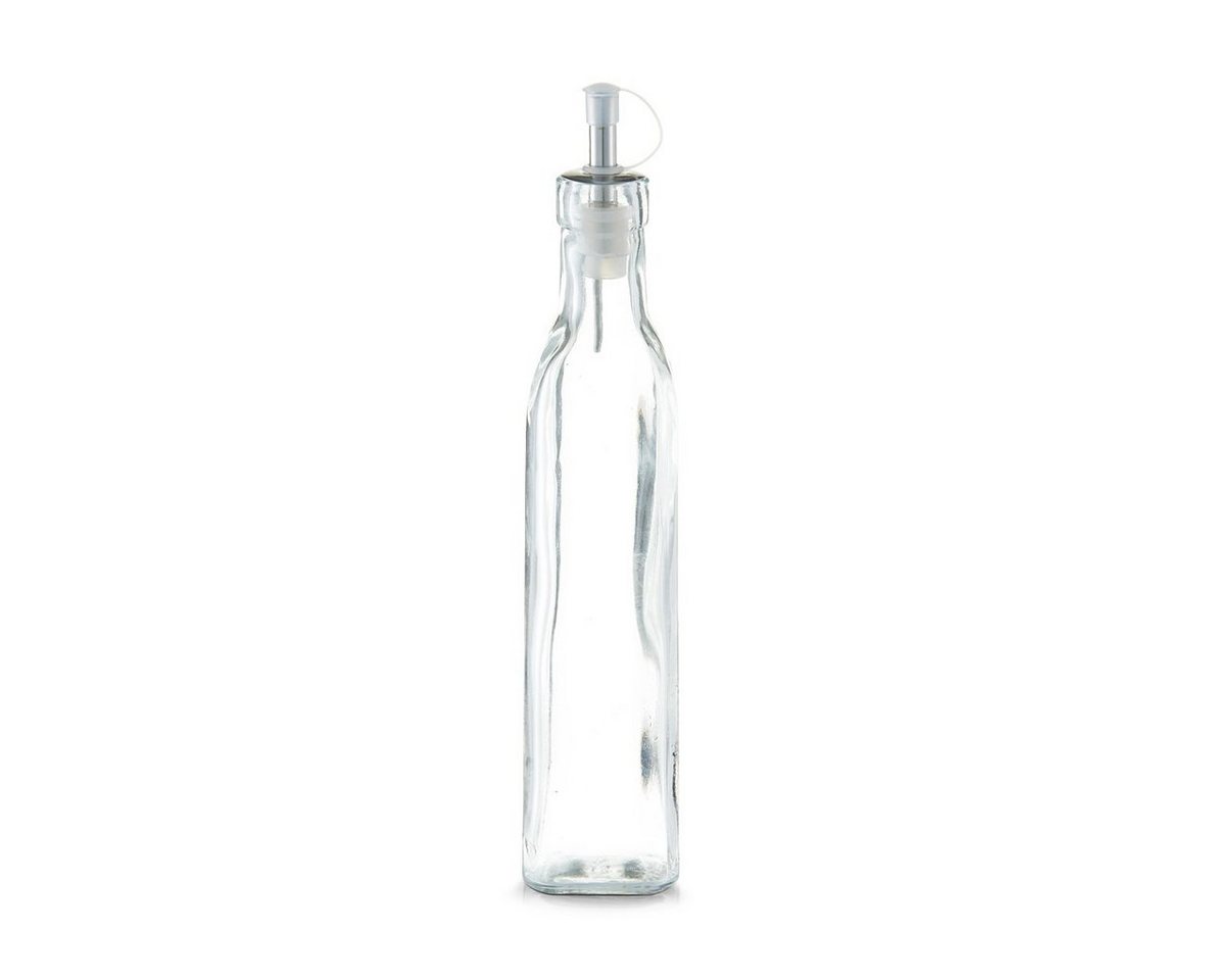 Zeller Present Ölspender Essig-/Ölflasche, 270 ml, Glas, transparent, 4,9 x 4,9 x 25 cm von Zeller Present