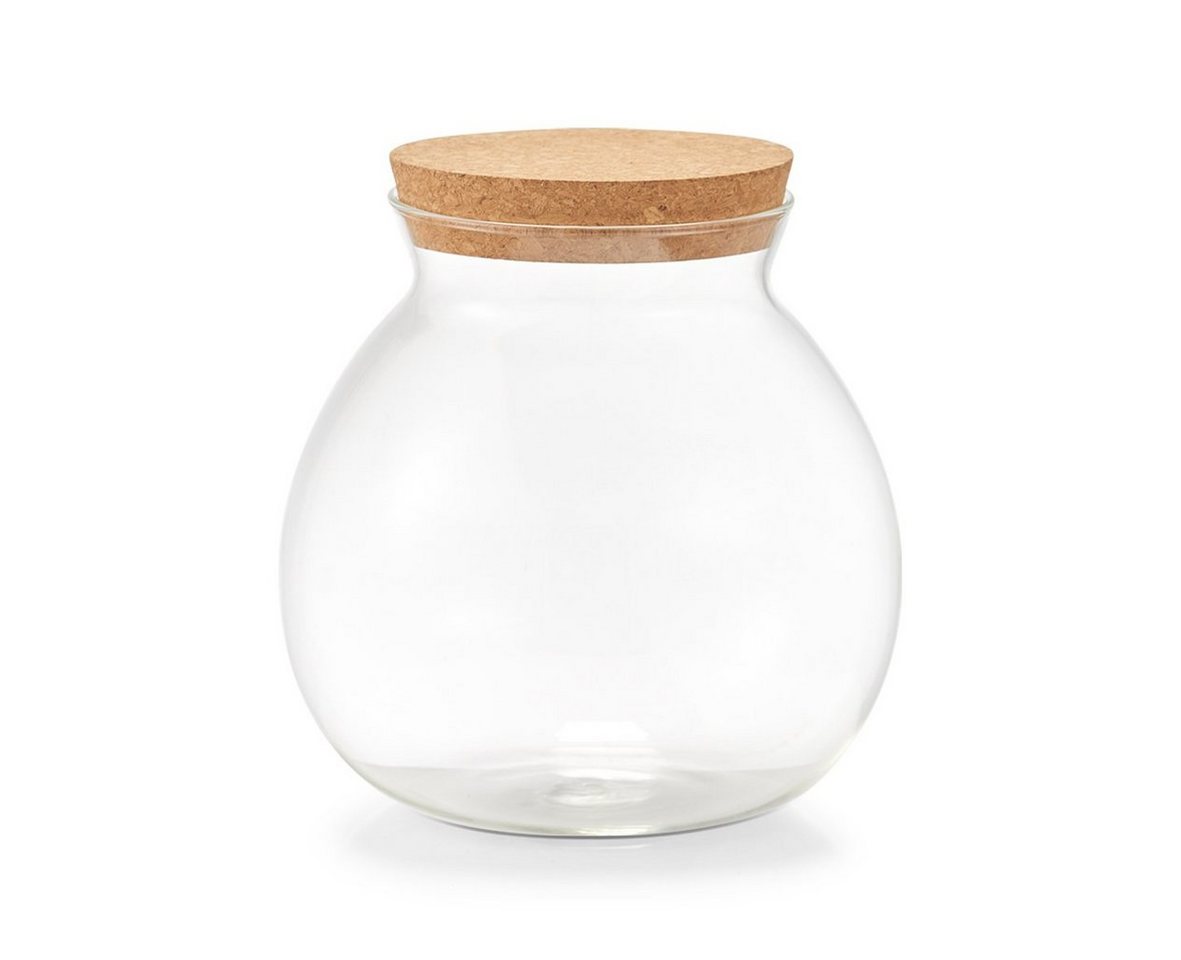 Zeller Present Vorratsglas Vorratsglas m. Korkdeckel, Glas/Kork, 1700 ml, Glas/Kork, transparent, Ø15,1 x 15,7 cm von Zeller Present